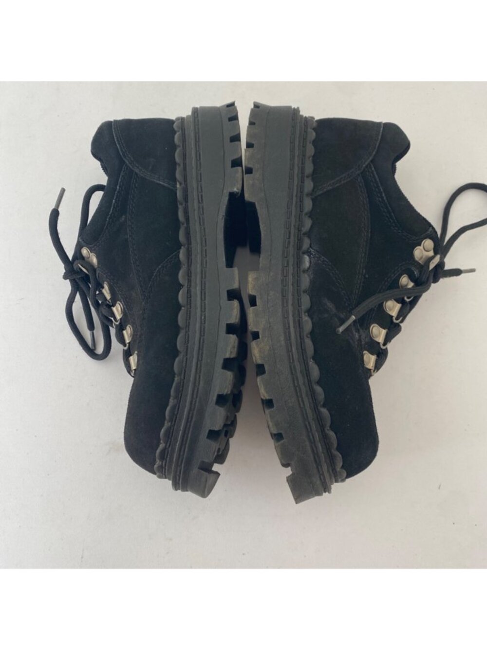 Vintage Soda Platform Sneakers Shoes Black Y2K - Picture 4 of 8